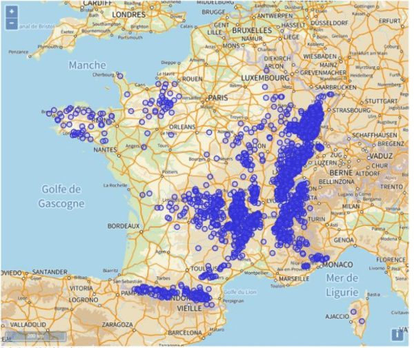 Ressources en France des sapins pectinés